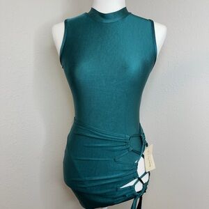 Teal Sleeveless 2 piece set